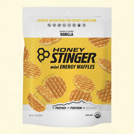 Honey Stinger Organic Waffle Snack, Vanilla Mini Waffle, 5.3 oz