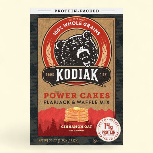 Kodiak Power Cakes Cinnamon Oat Pancake and Waffle Mix, 20 oz