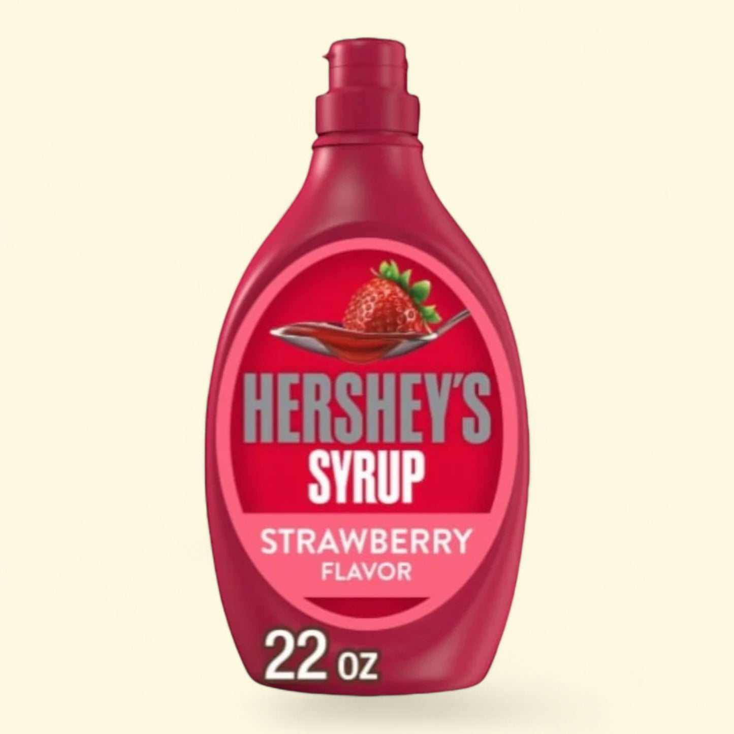 HERSHEY'S Strawberry Flavored Syrup, Bottle 22 oz