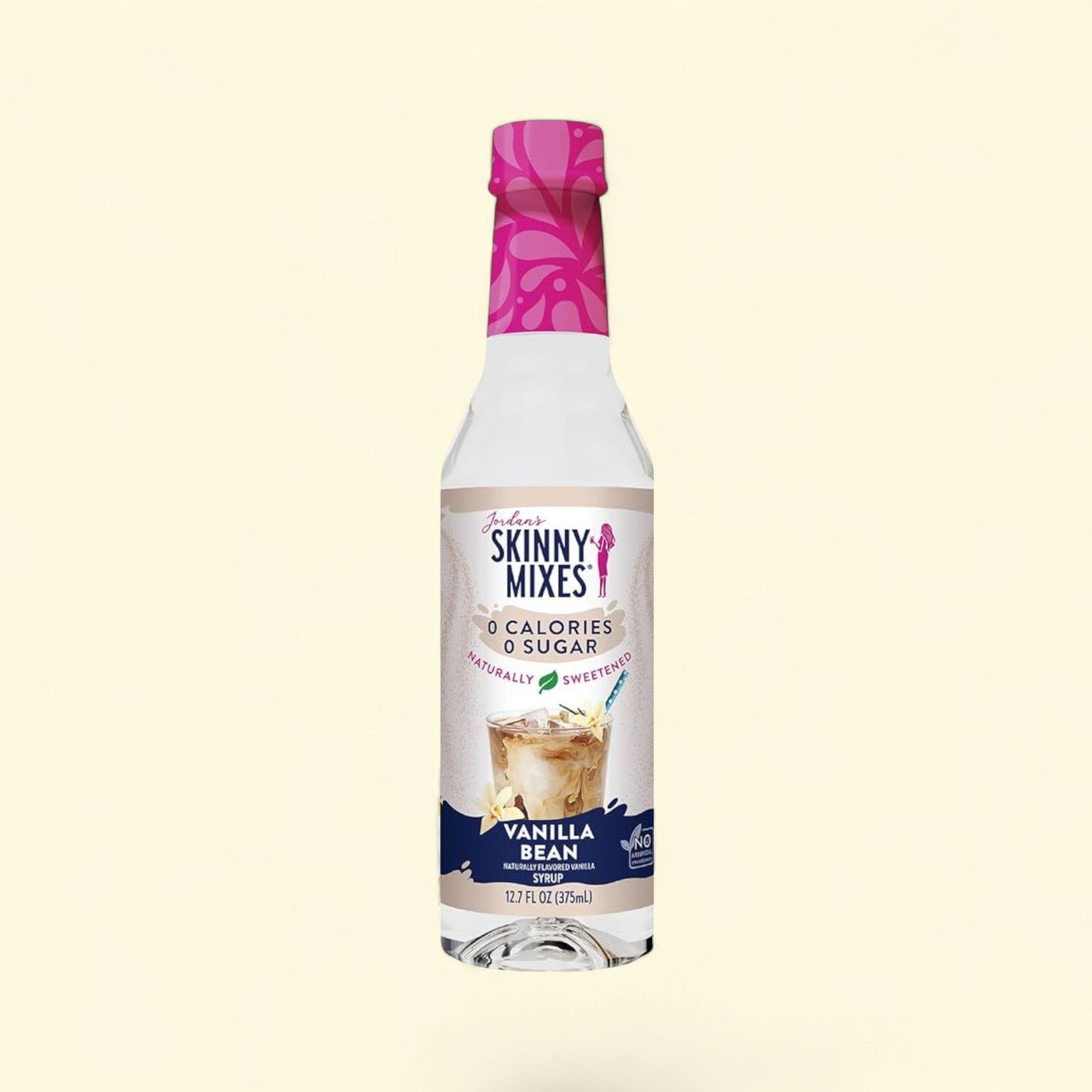 Jordan's Skinny Mixes Vanilla Bean Coffee Flavoring Syrup, 12.7 fl oz — authentic US product shipped worldwide by Treatspree