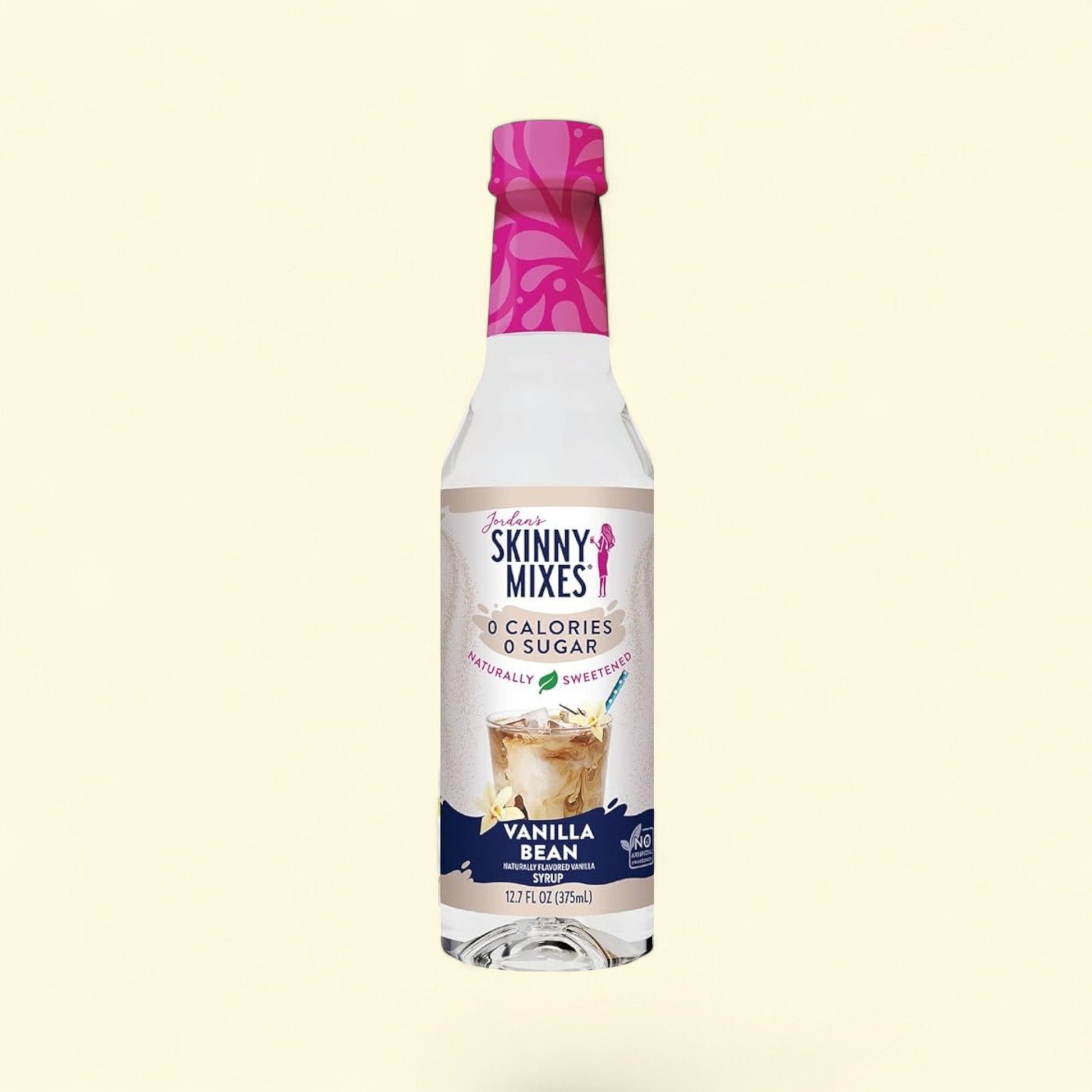 Jordan's Skinny Mixes Vanilla Bean Coffee Flavoring Syrup, 12.7 fl oz — authentic US product shipped worldwide by Treatspree