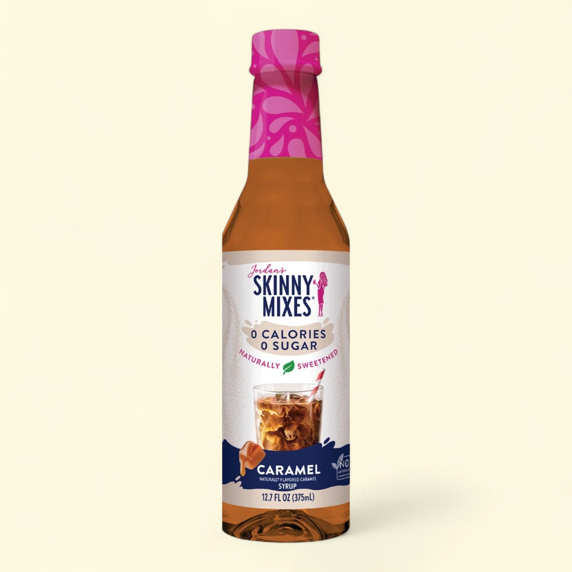 Jordan's Skinny Mixes Caramel Coffee Flavoring Syrup, 12.7 fl oz — authentic US product shipped worldwide by Treatspree