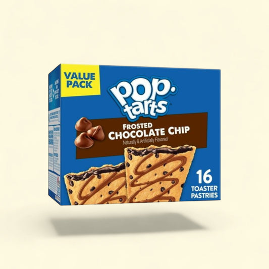 Pop-Tarts Chocolate Chip Drizzle Toaster Pastries, 27 oz (16 Count) — authentic US product shipped worldwide by Treatspree