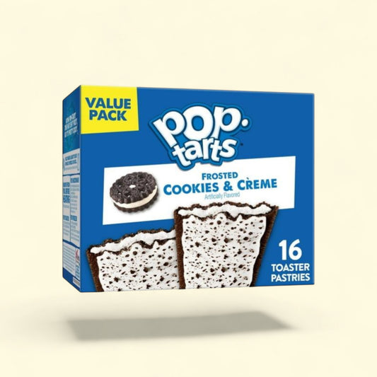 Pop-Tarts Cookies and Creme, 27 oz (16 Count) — authentic US product shipped worldwide by Treatspree