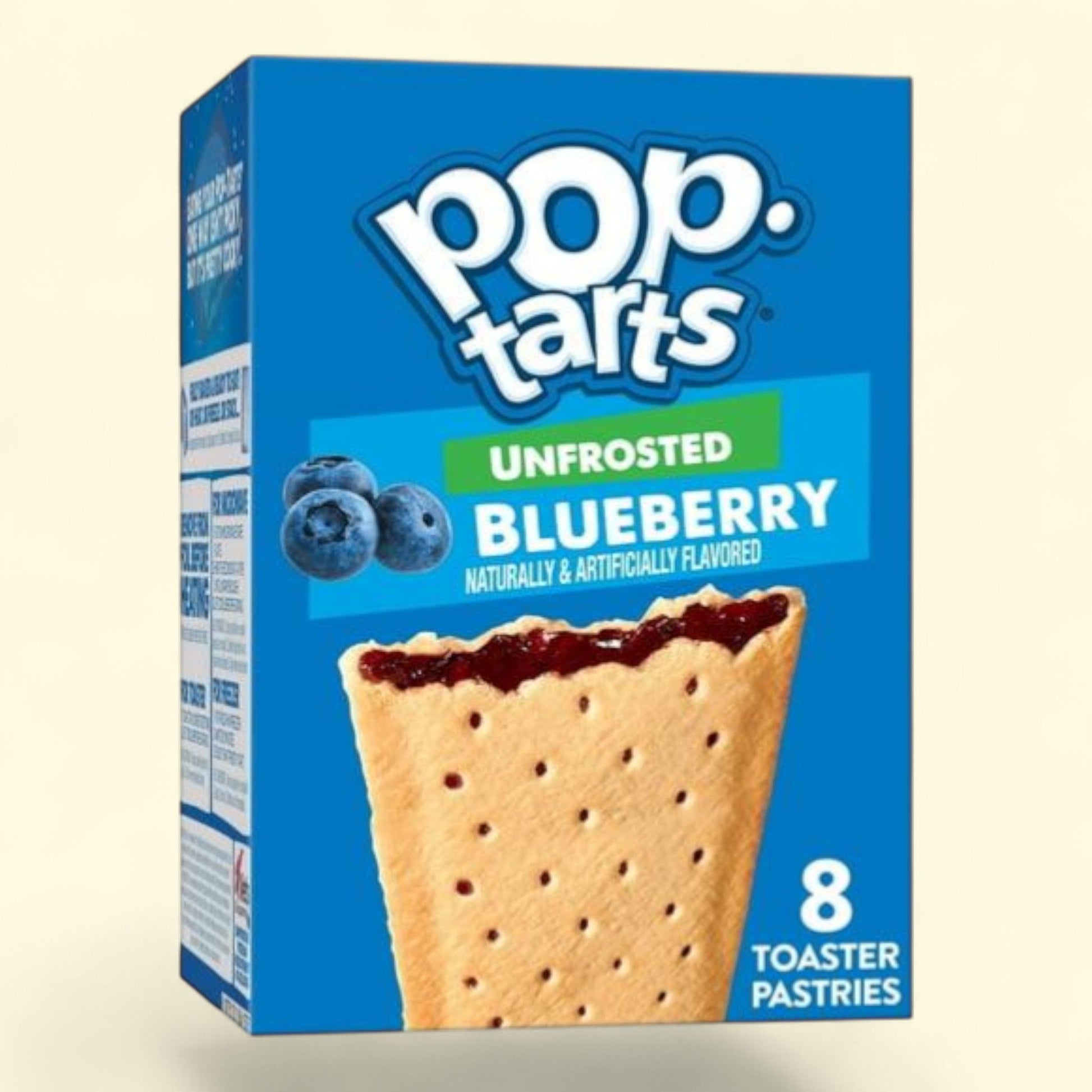 Pop-Tarts Unfrosted Blueberry Toaster Pastries, 13.5 oz, 8 count