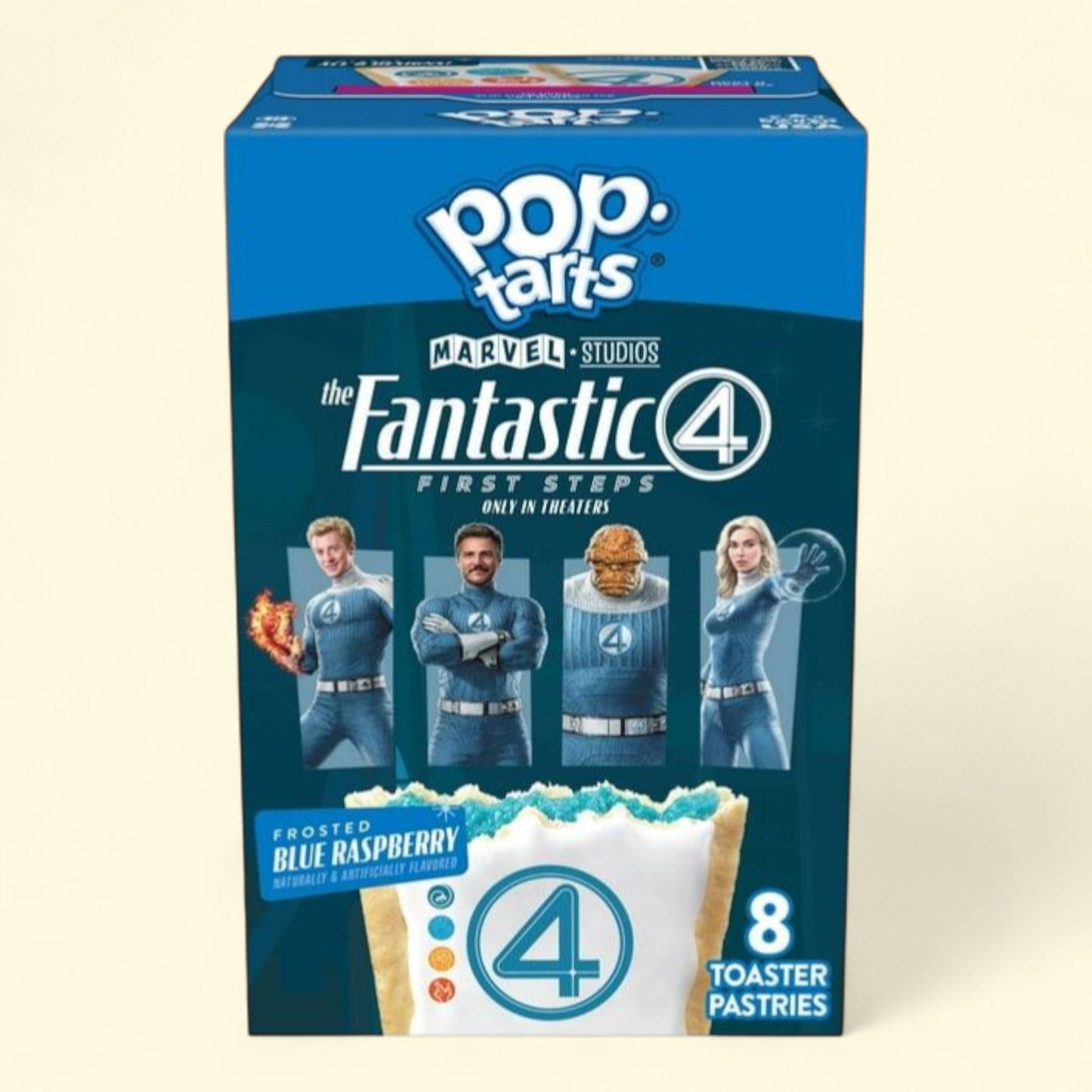 Pop-Tarts Frosted Blue Raspberry Toaster Pastries, 13.5 oz, 8 count