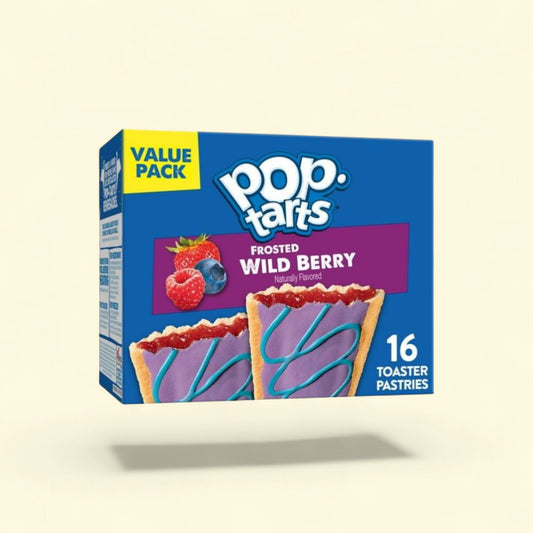 Pop-Tarts Frosted Wild Berry Toaster Pastries, 27 oz (16 Count) — authentic US product shipped worldwide by Treatspree