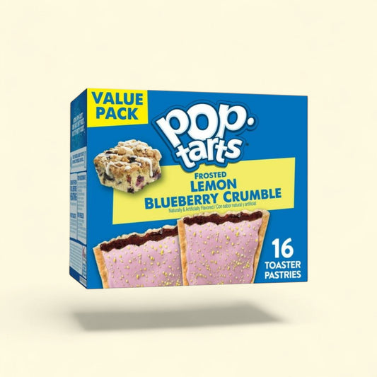 Pop-Tarts Frosted Lemon Blueberry Crumble Toaster Pastries, 27 oz, ... — authentic US product shipped worldwide by Treatspree