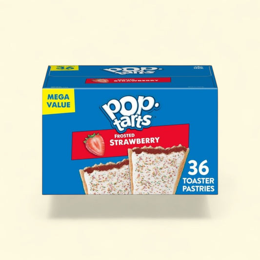 Pop-Tarts Frosted Strawberry Toaster Pastries, 60.9 oz, 36 count — authentic US product shipped worldwide by Treatspree