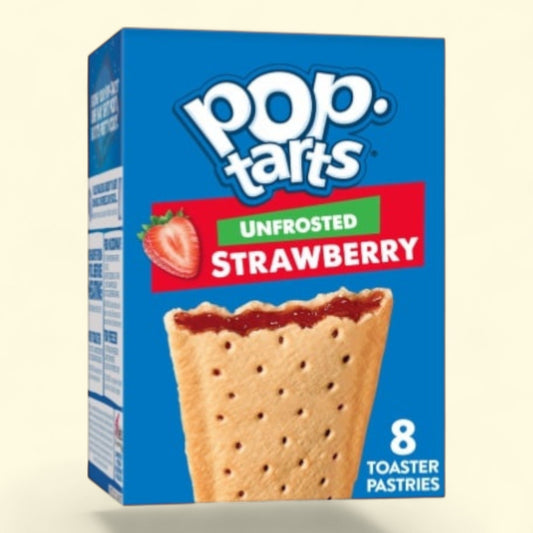 Pop-Tarts, Unfrosted Strawberry Toaster Pastries, 8 count