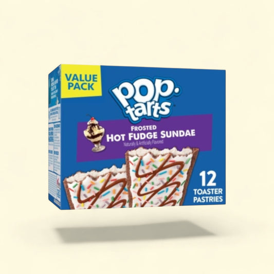 Pop-Tarts, Frosted Hot Fudge Sundae Toaster Pastries, 12 count — authentic US product shipped worldwide by Treatspree