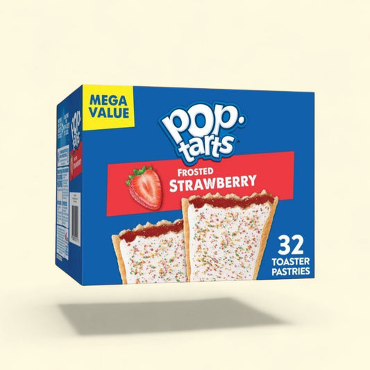 Pop-Tarts Frosted Strawberry Pastries, 32ct / 54.1oz — authentic US product shipped worldwide by Treatspree