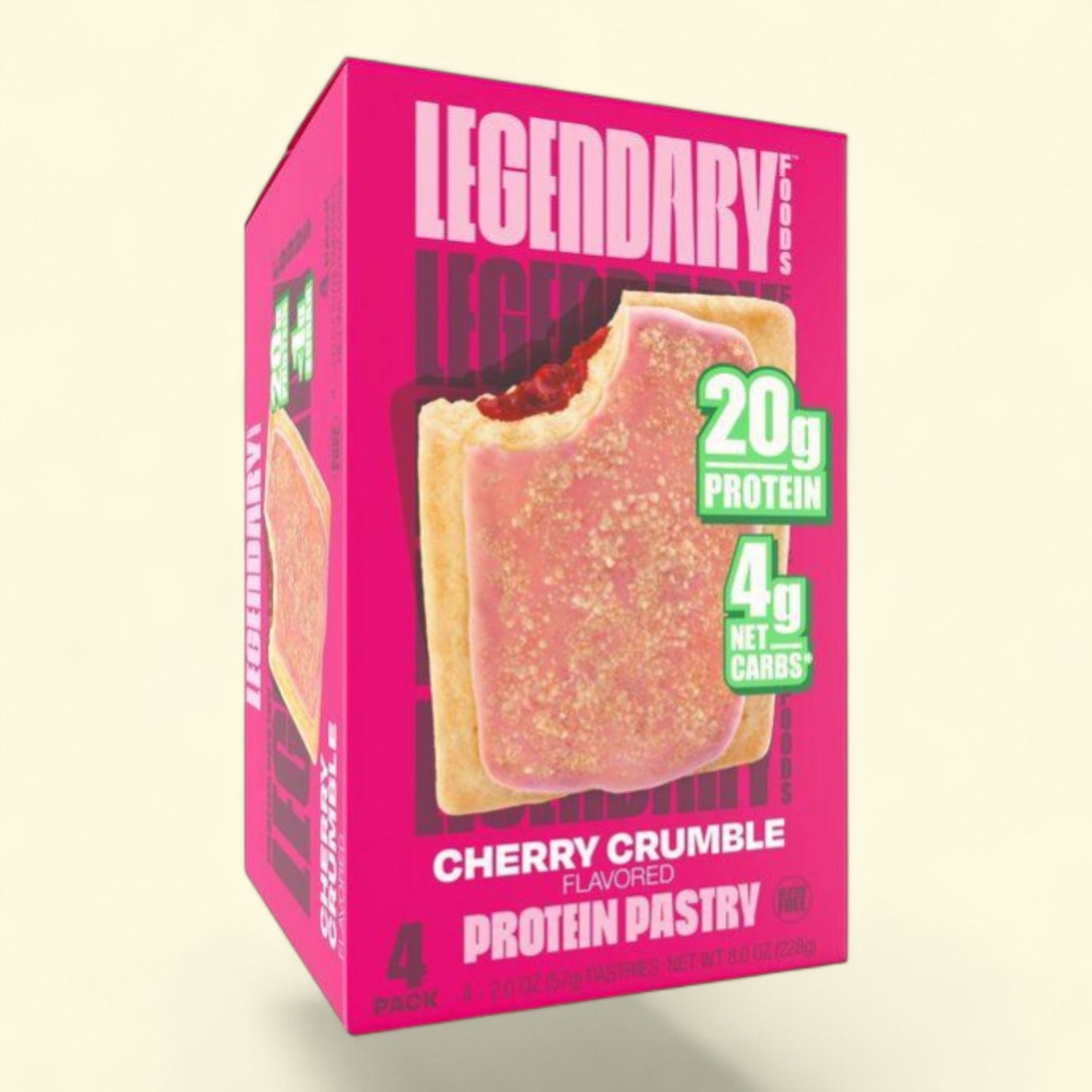 Legendary Foods Protein Pastry, Cherry Crumble, 8oz/4ct