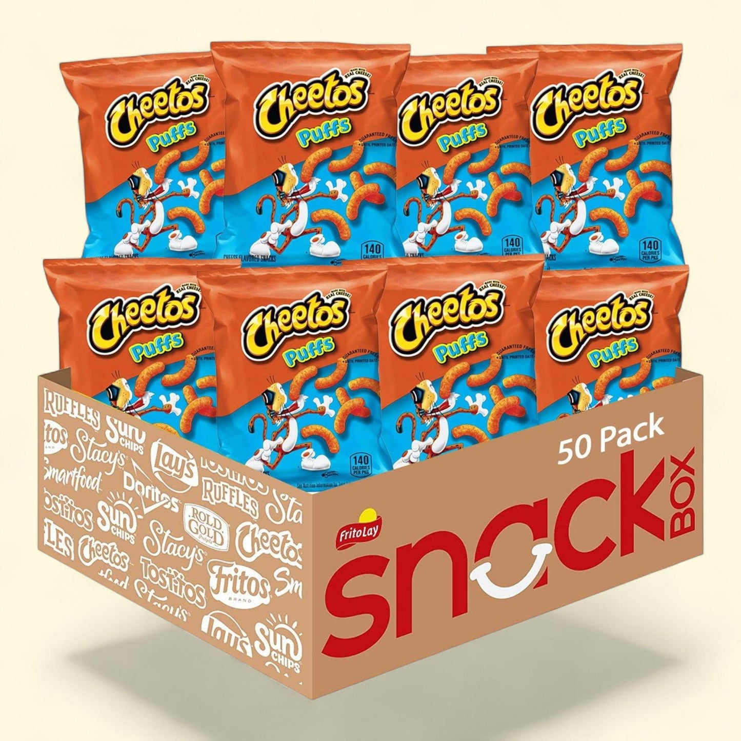 Cheetos Puffs Cheese Snacks, 0.875 oz., 50 pk.