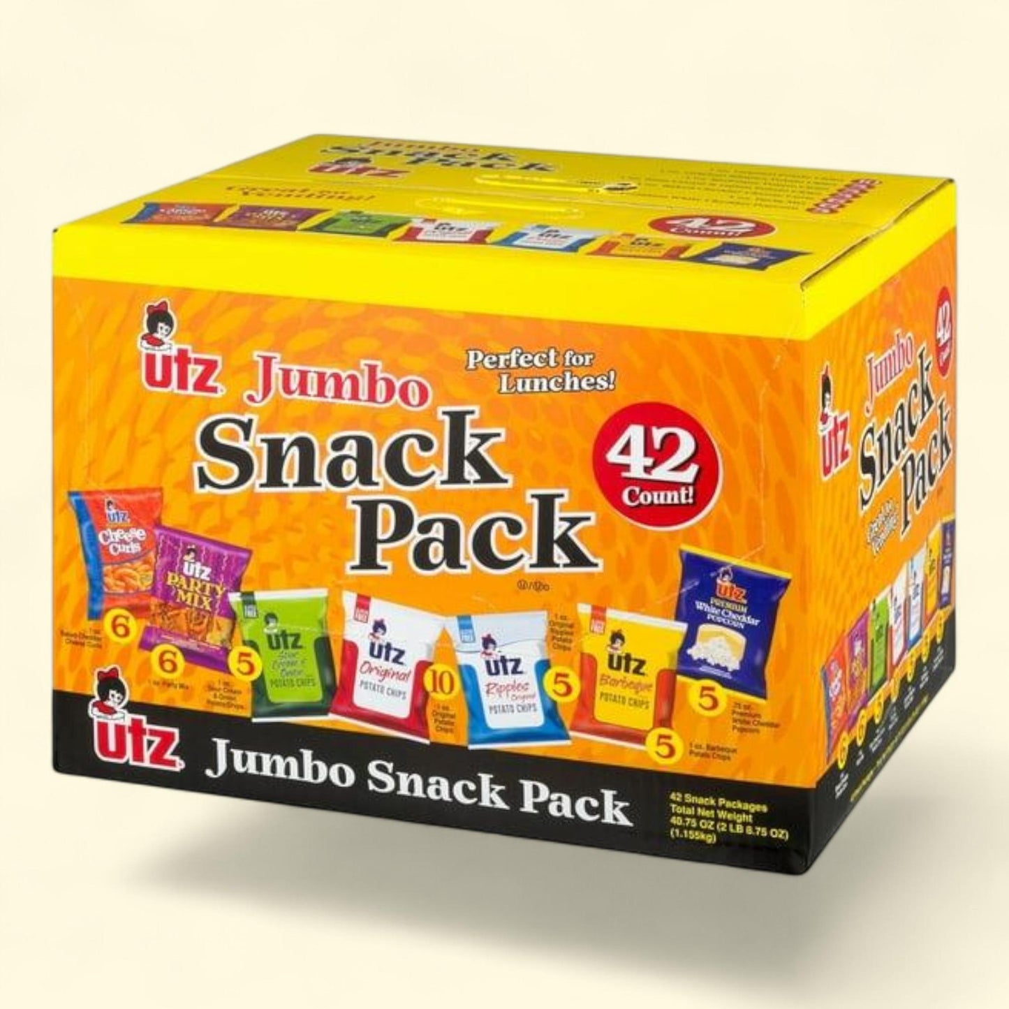 Utz Jumbo Snack Pack, 1 oz., 42 pk