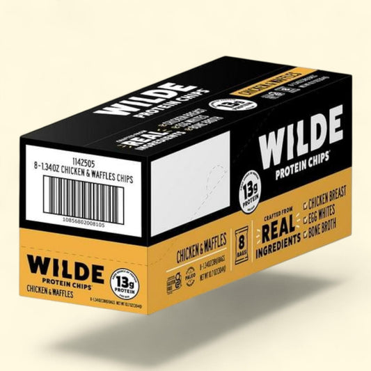 WILDE Chicken & Waffles Protein Chips, 13g, 8 pk.