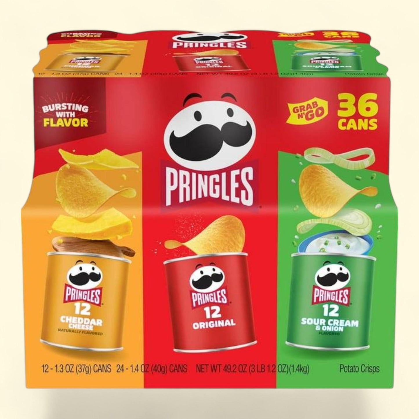 Pringles Variety Pack Chips, 36 pk.