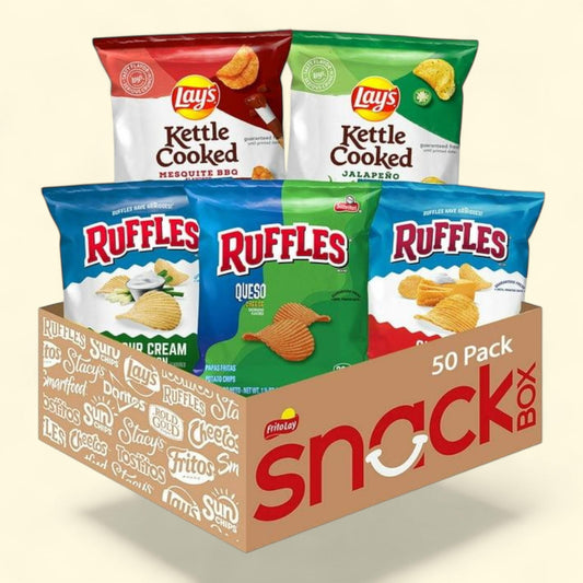 Lay's & Ruffles Crunch Mix Chips, Variety Pack, 50 pk