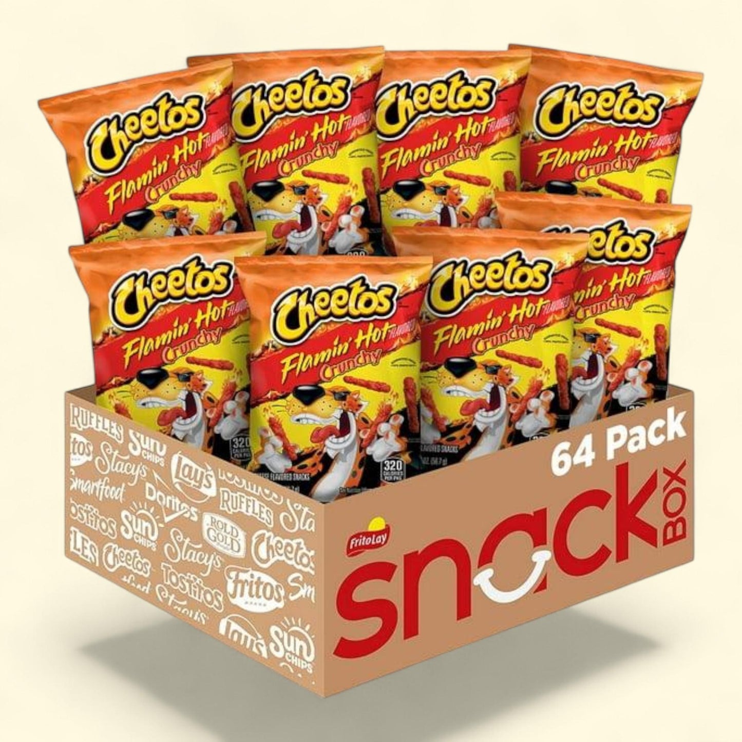 Cheetos Flamin' Hot Crunchy Cheese Snacks, 2 oz.