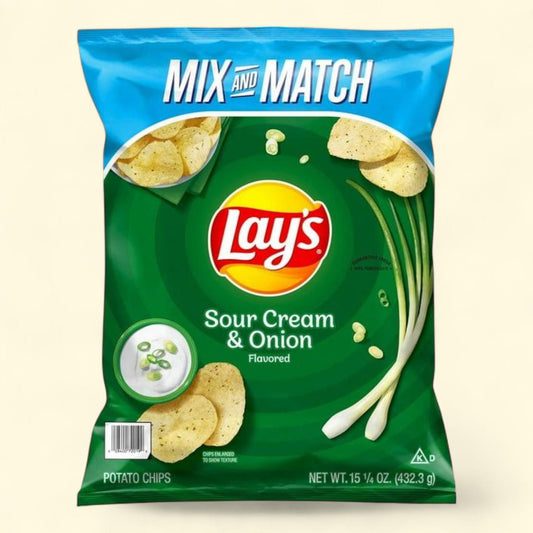 Lay's Sour Cream & Onion Potato Chips, 15.25 oz.
