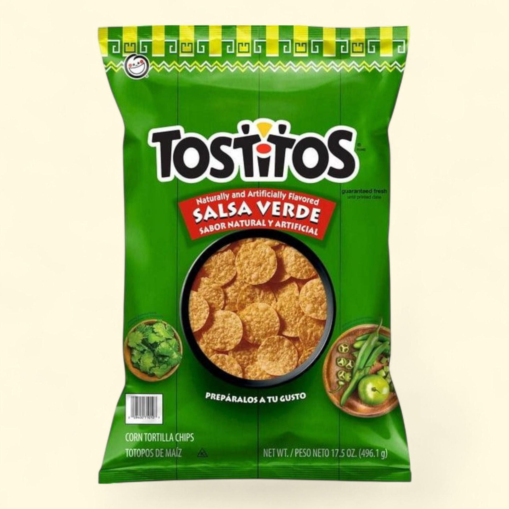 Tostitos Tortilla Chips, Salsa Verde, 17.5 oz. — authentic US product shipped worldwide by Treatspree