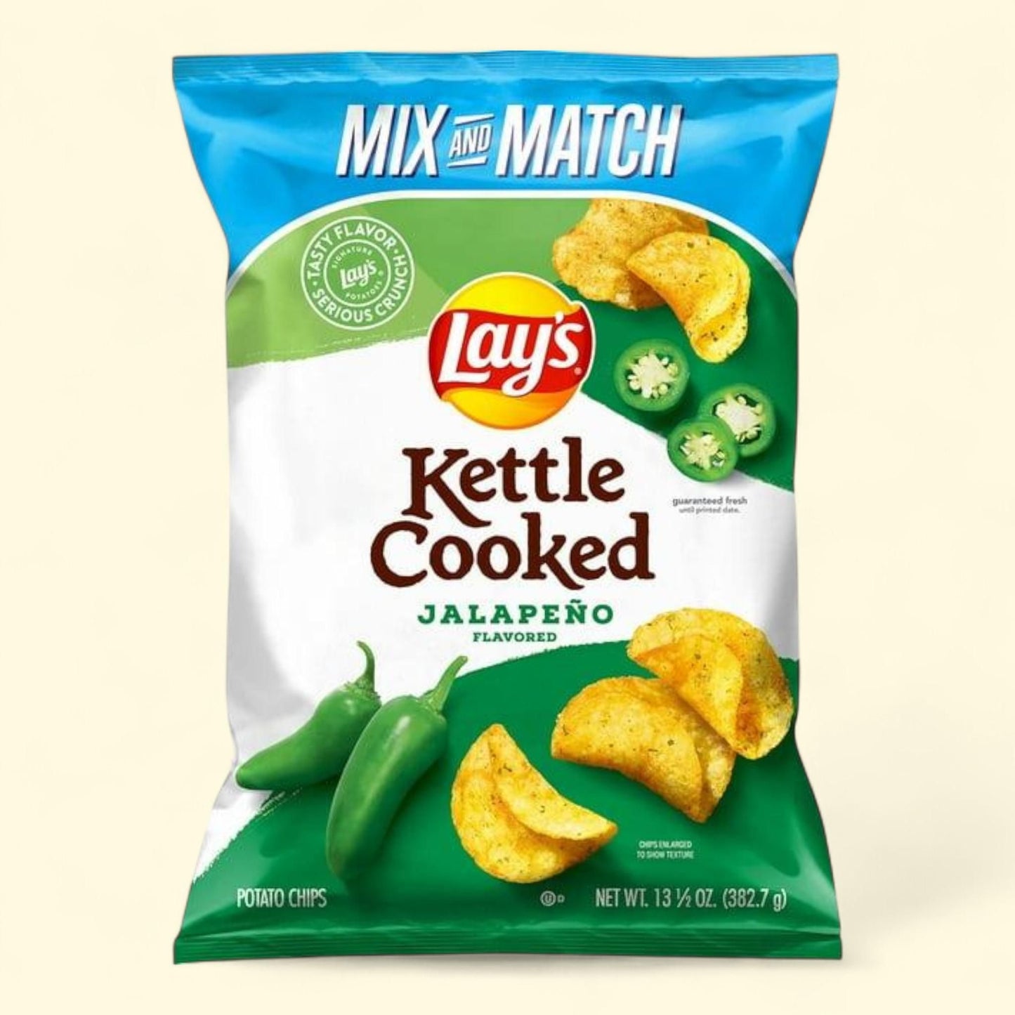 Lay's Kettle Cooked Jalapeño Potato Chips, 13.5 oz.
