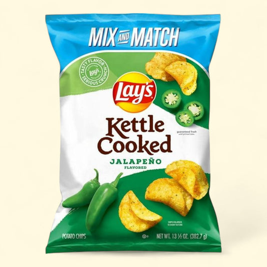 Lay's Kettle Cooked Jalapeño Potato Chips, 13.5 oz.