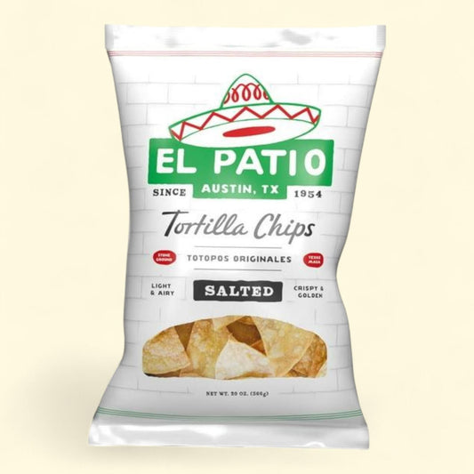 El Patio Salted Tortilla Chips, 20 oz.