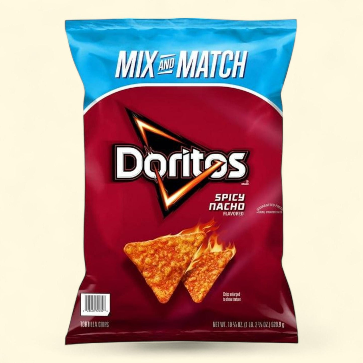 Doritos Spicy Nacho Tortilla Chips, 18.38 oz.