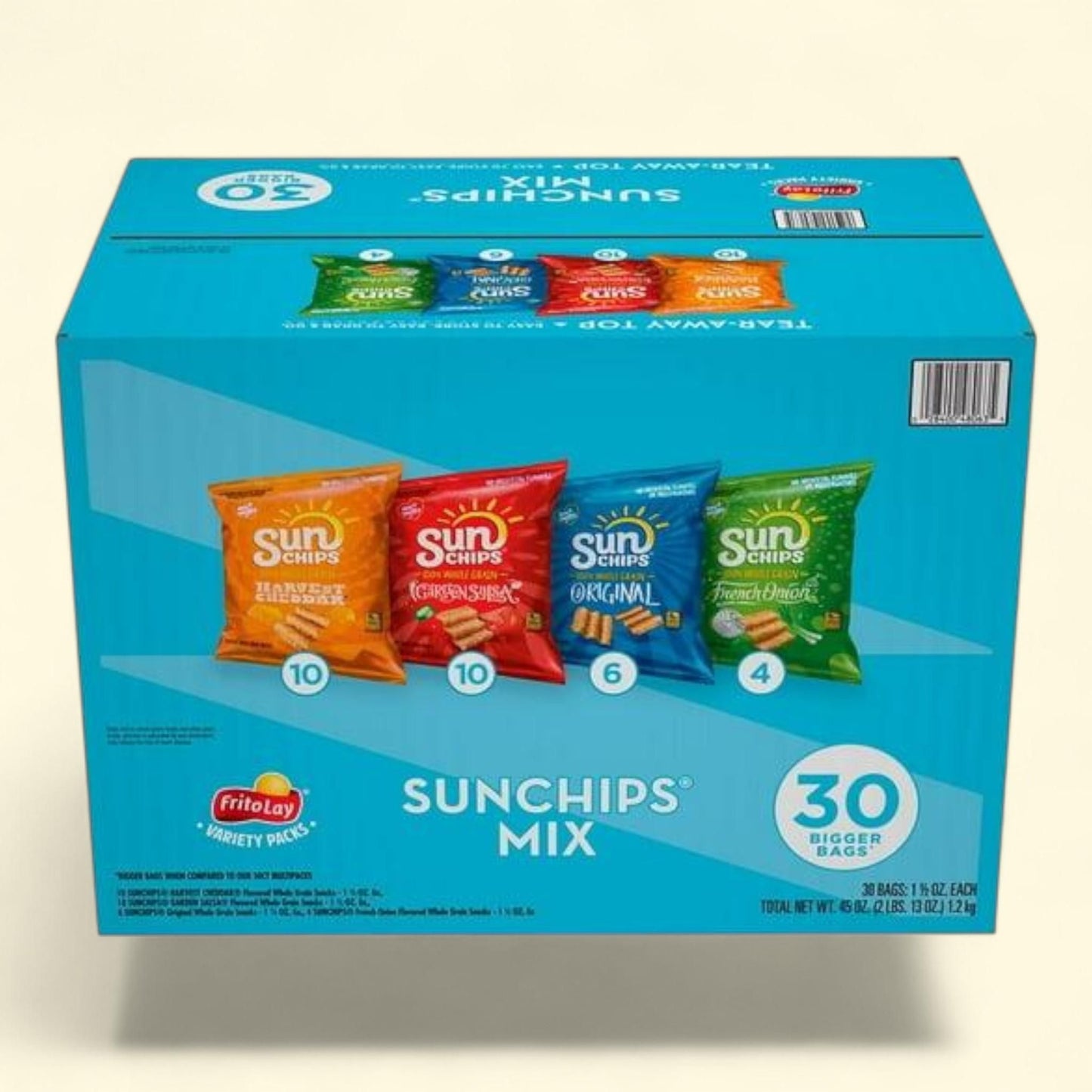 SunChips Whole Grain Variety Pack Chips, 30 pk.