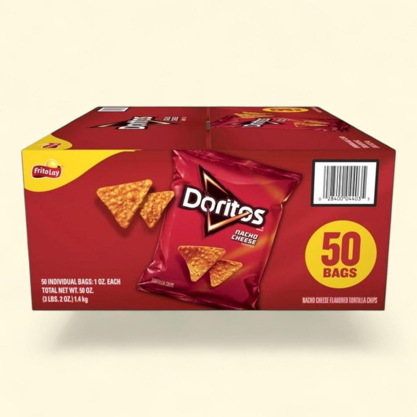 Doritos Nacho Cheese Tortilla Chips, 1 oz., 50 pk.