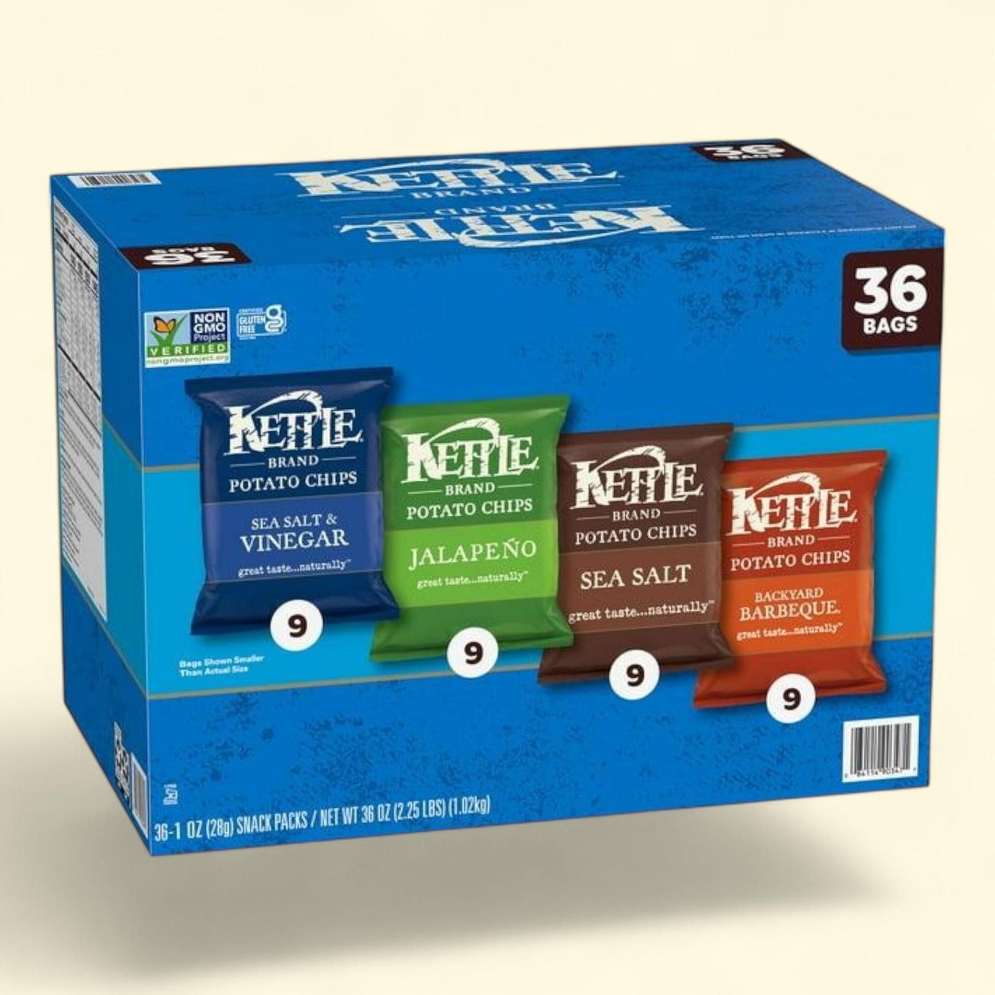 Kettle Potato Chips Variety Pack, 1 oz., 36 ct.