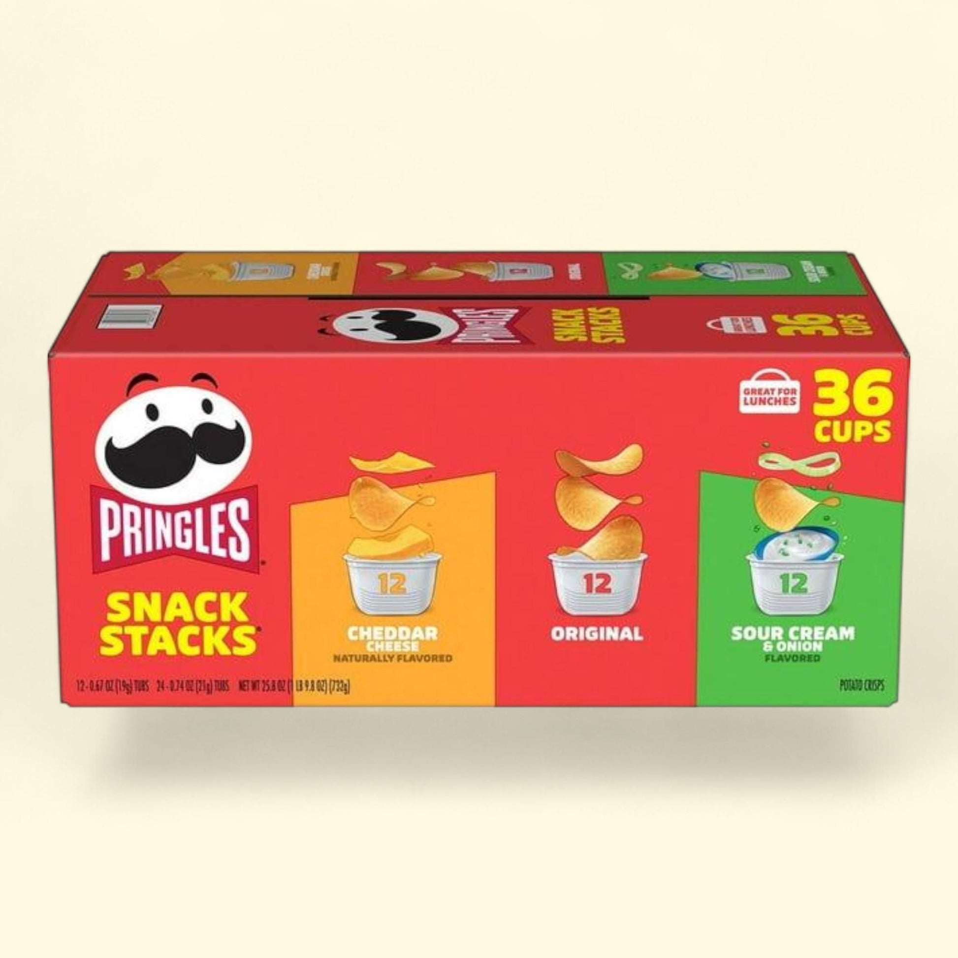 Pringles Snack Stacks, Variety Pack, 0.67 oz., 36 ct