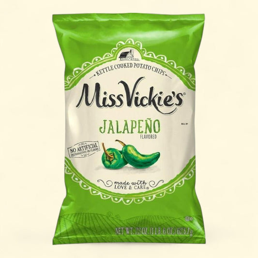 Miss Vickie's Jalapeno Kettle Cooked Potato Chips, 22 oz