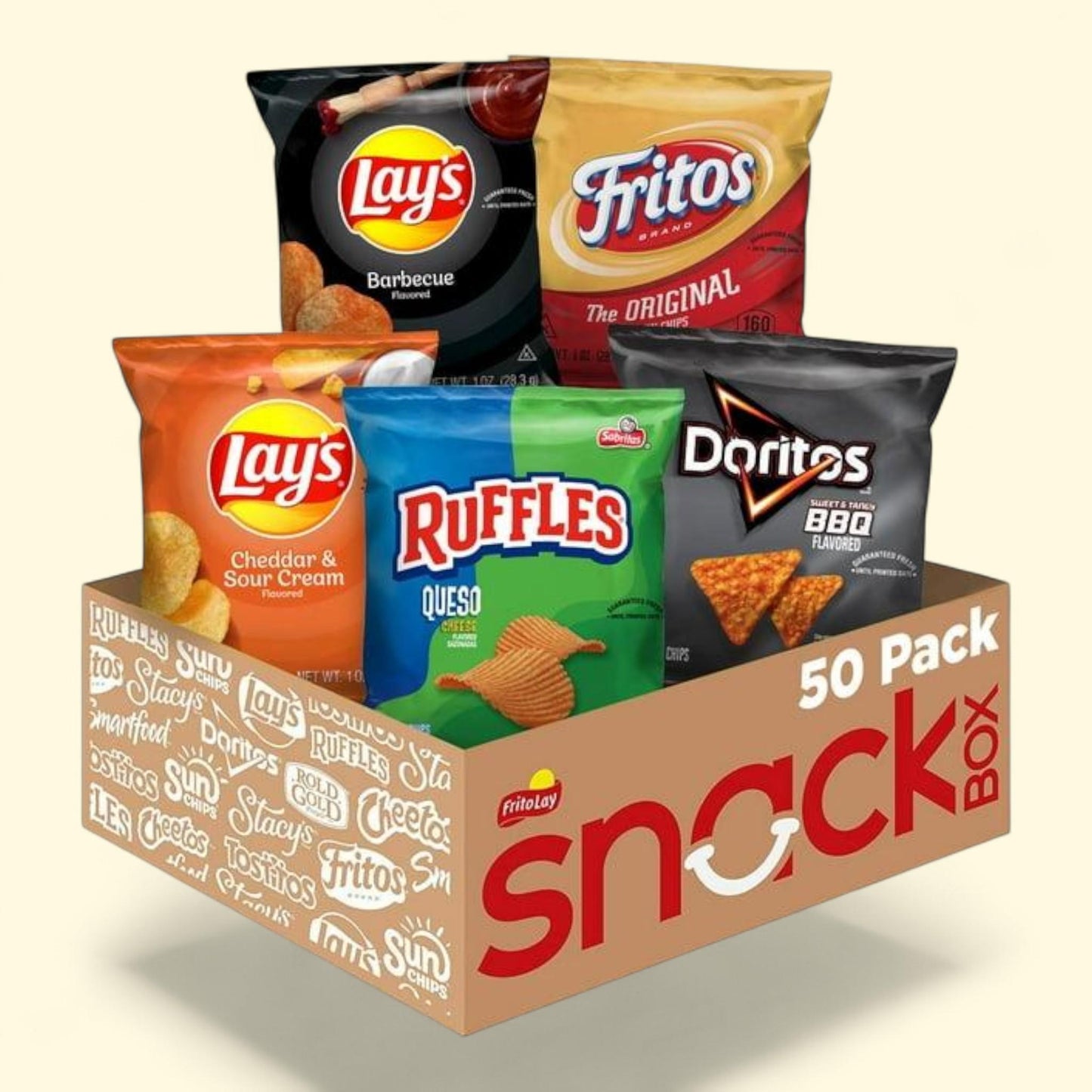 Frito Lay BBQ and Cheddar Variety Pack Chips, 50 pk. — authentic US product shipped worldwide by Treatspree