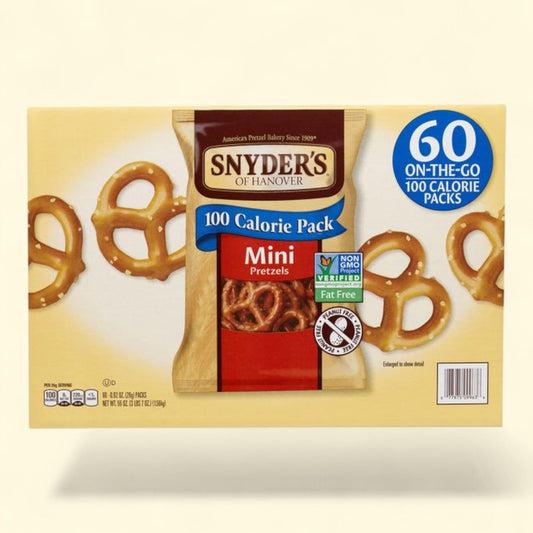Snyder's of Hanover Mini Pretzels, 0.9 oz, 60-count