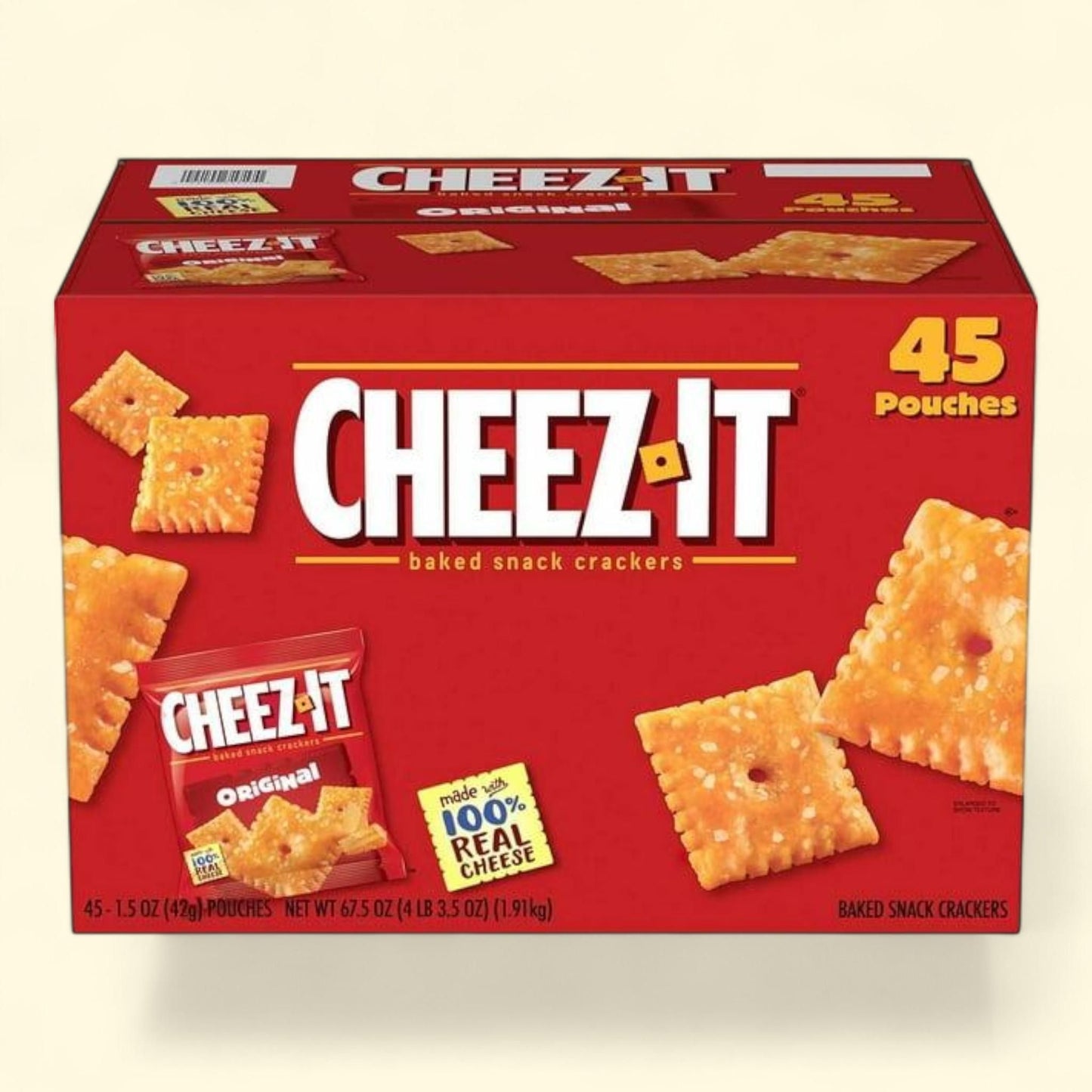 Cheez-It Original Baked Snack Crackers 1.5 oz., 45 pk.