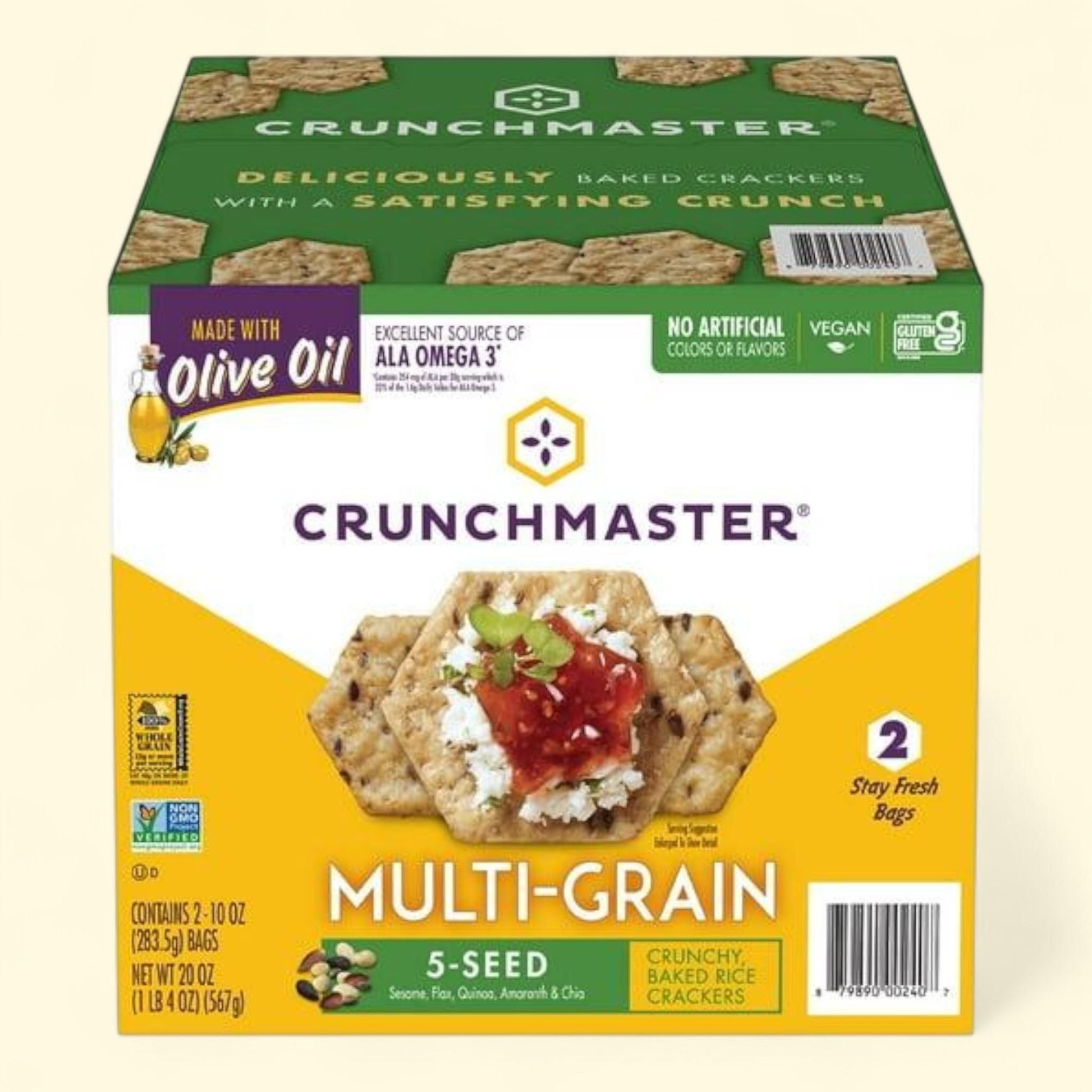 Crunchmaster Multi-Grain Cracker, 10 oz., 2 pk.