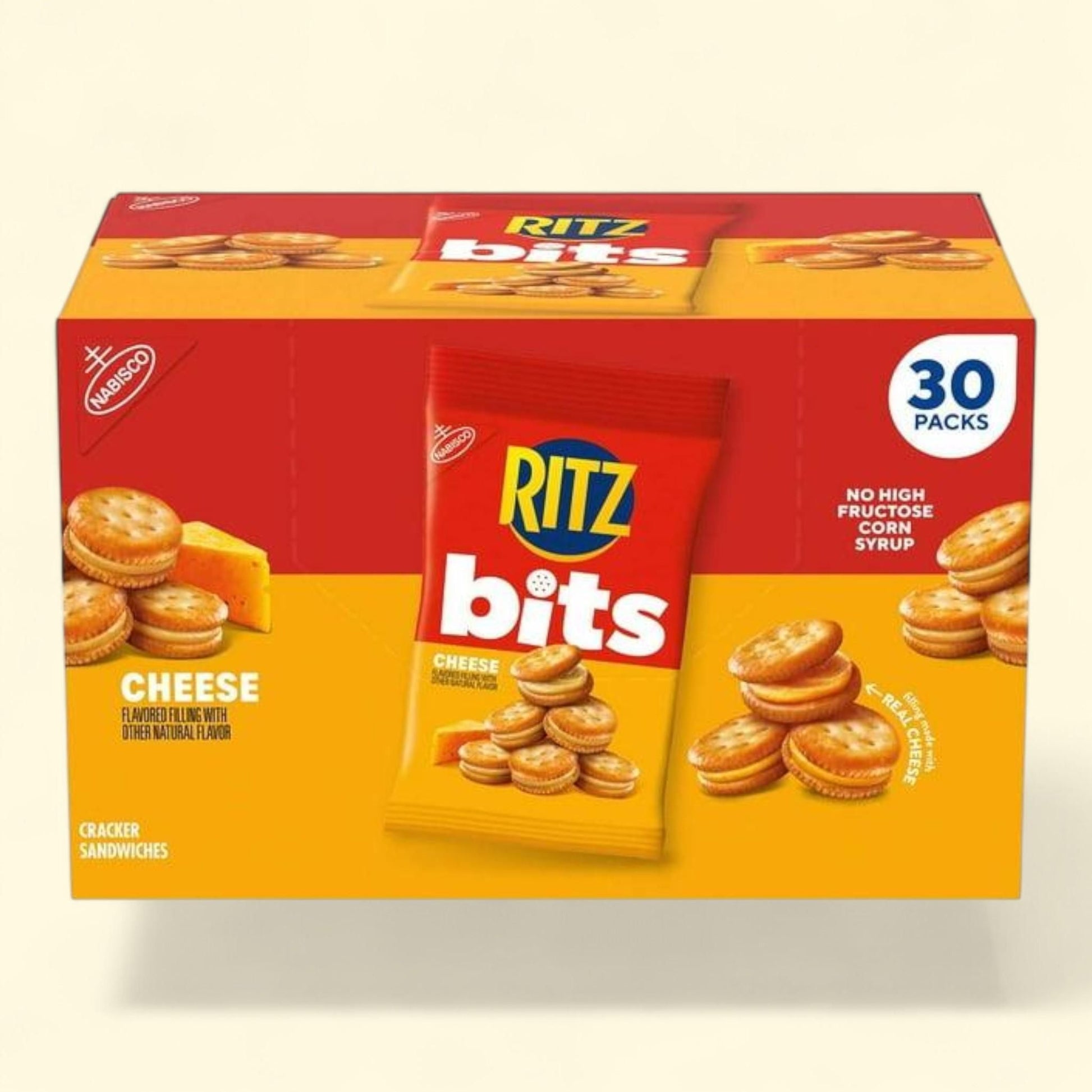 RITZ Bits Cheese Sandwich Crackers, 1.5 oz., 30 pk.