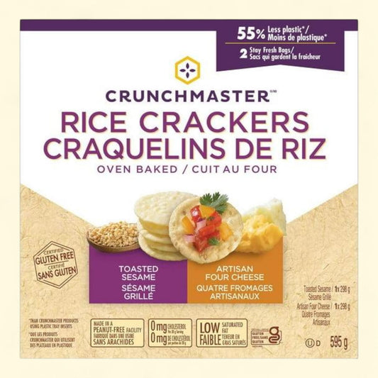 Crunchmaster Rice Crackers, 10.5 oz., 2 pk.