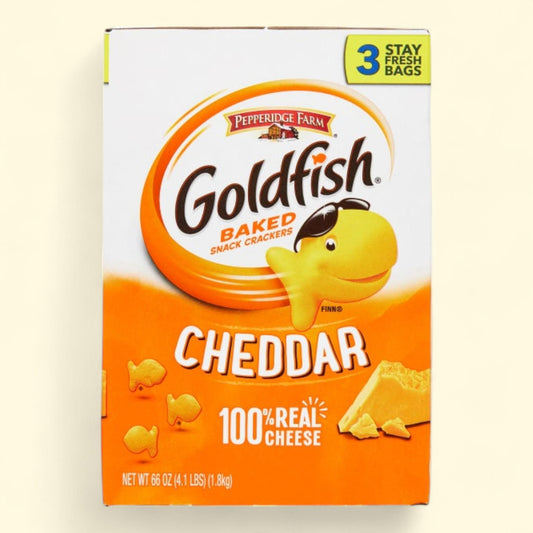 Goldfish Snack Crackers, Cheddar, 66 oz