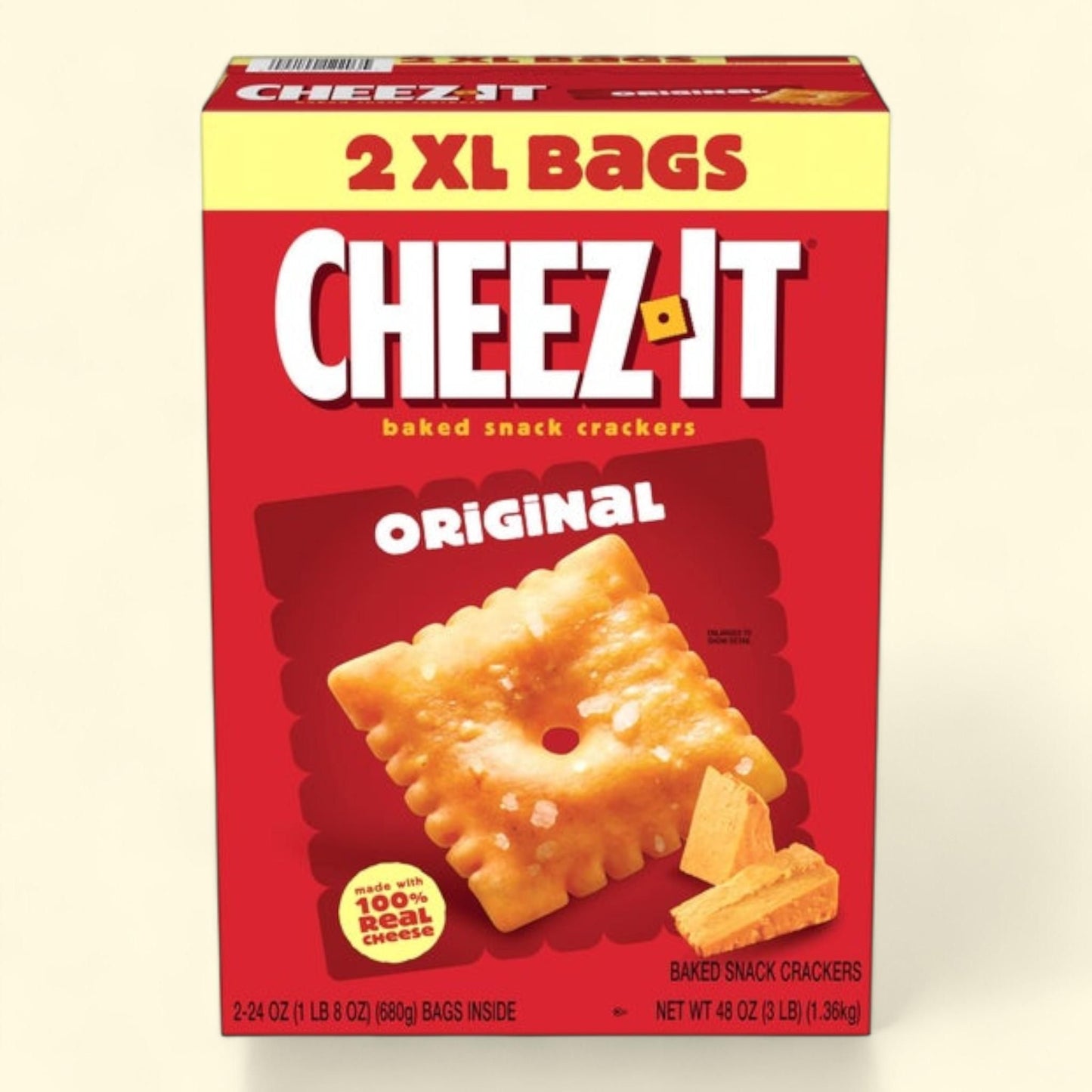 Cheez-It Crackers, Cheddar, 3 lbs