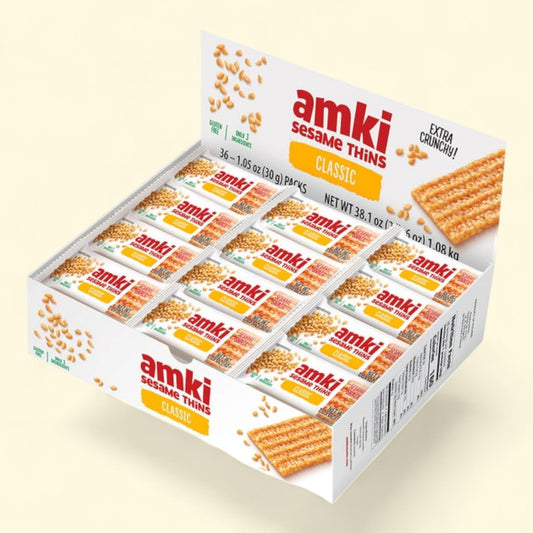 Amki Sesame Thins, 1.25 oz, 36-count