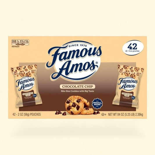 Famous Amos Chocolate Chip Cookies, 2 oz., 42 pk.