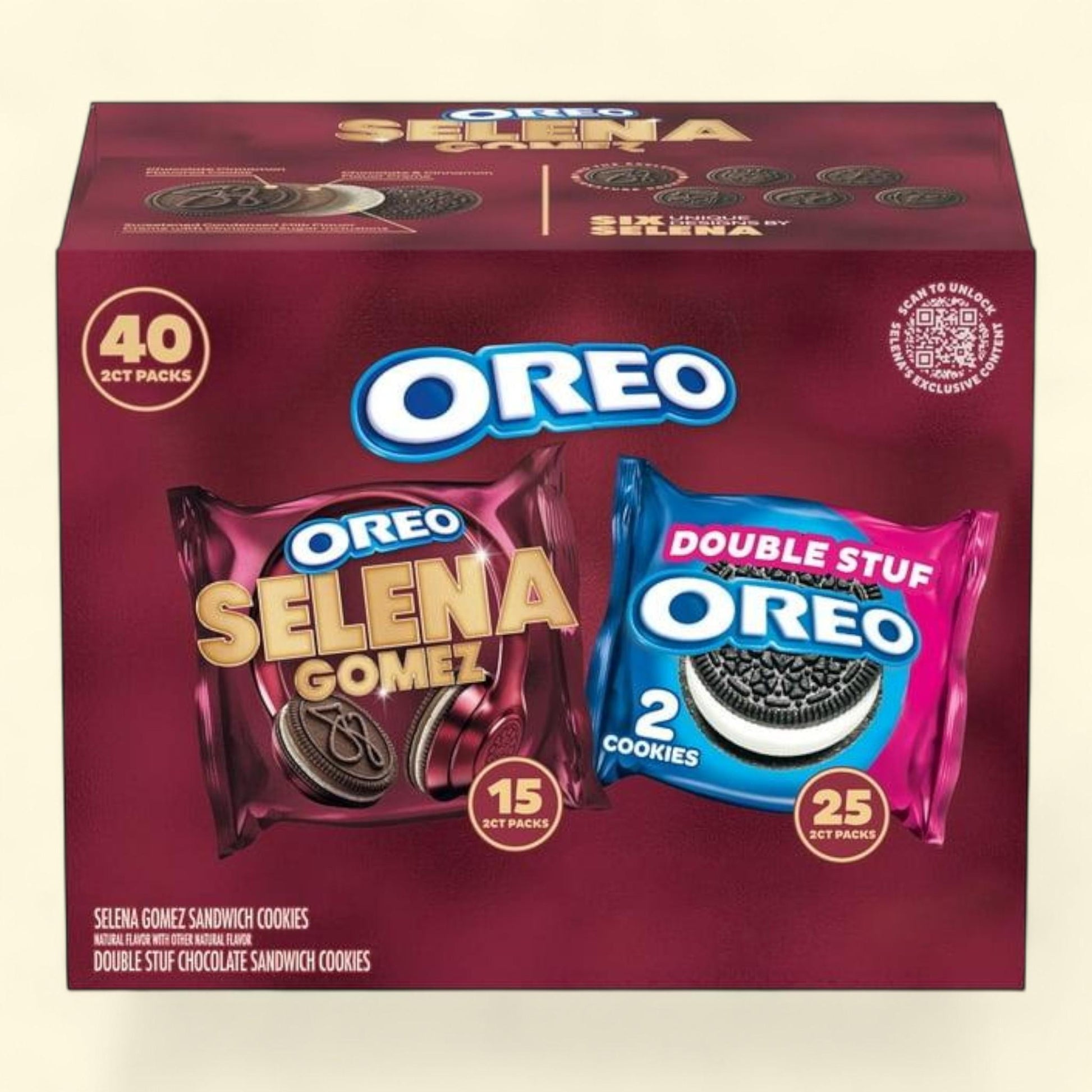 OREO Double Stuf Cookies Variety Pack, 1.02 oz., 40 pk. — authentic US product shipped worldwide by Treatspree