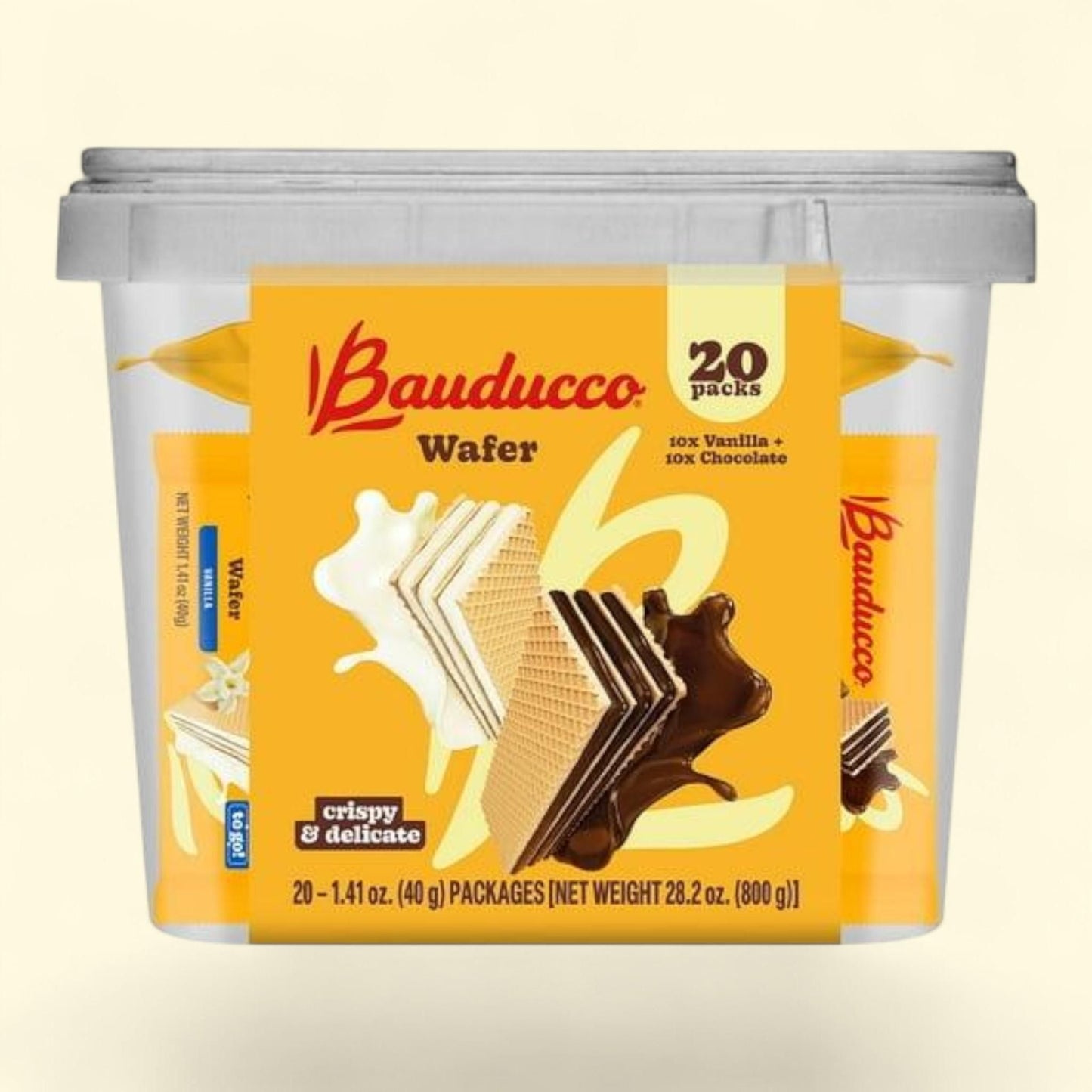 Bauducco Wafer Tub, 20 pk