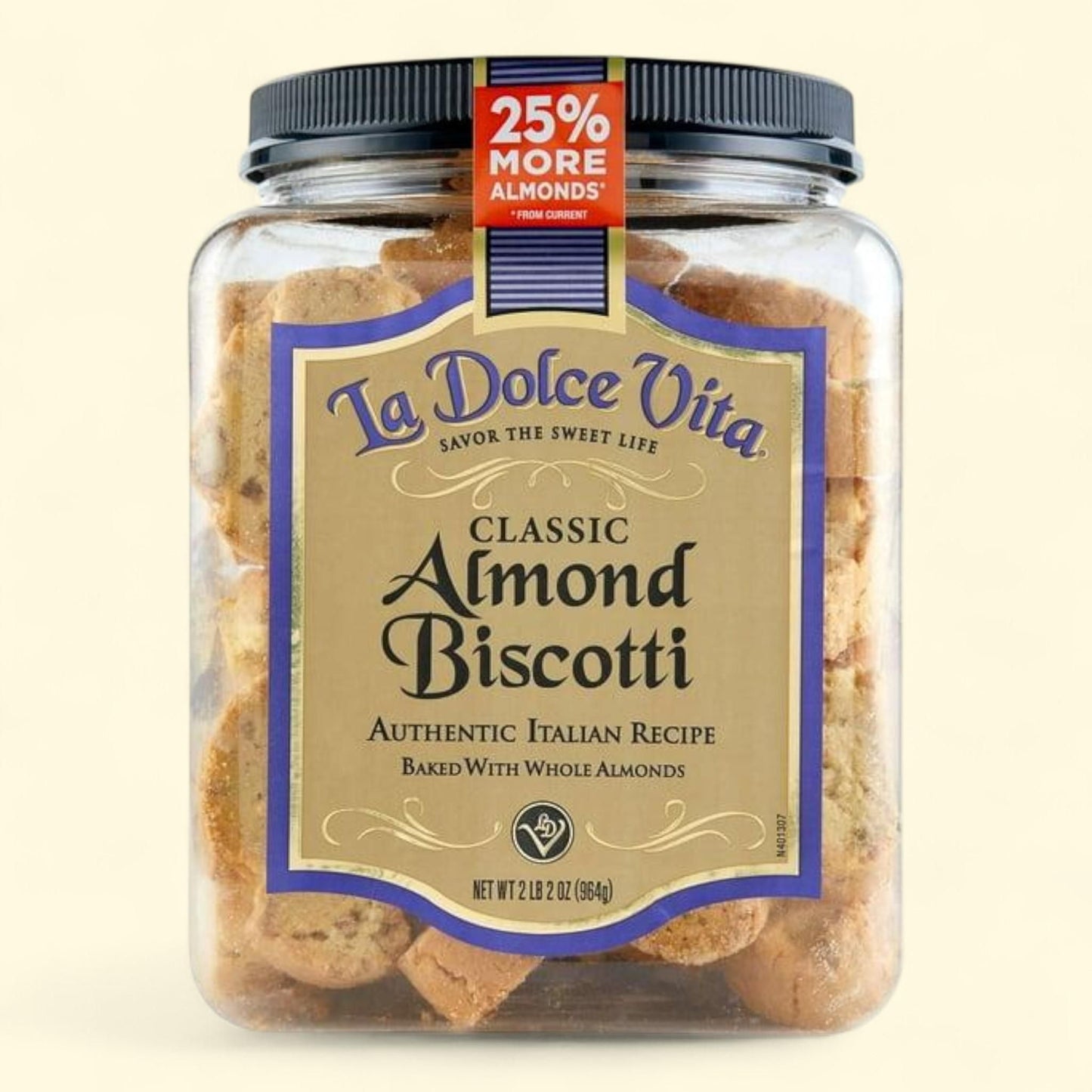 La Dolce Vita Almond Biscotti, 34 oz.