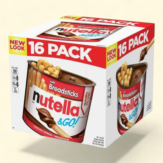 Nutella & GO! Hazelnut and Cocoa Spread + Breadsticks, 1.8 oz., 16 pk.