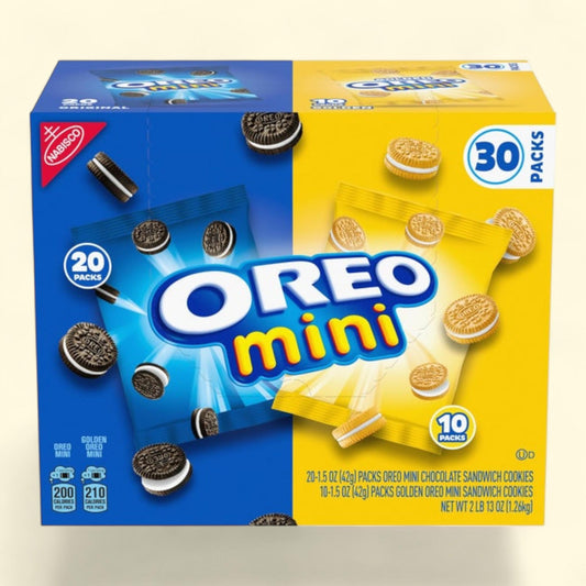 Oreo Mini Sandwich Cookies, 1.5 oz, 30-count