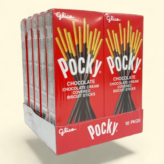 Pocky Chocolate Cream Covered Biscuit Sticks, 1.41 oz, 10-count